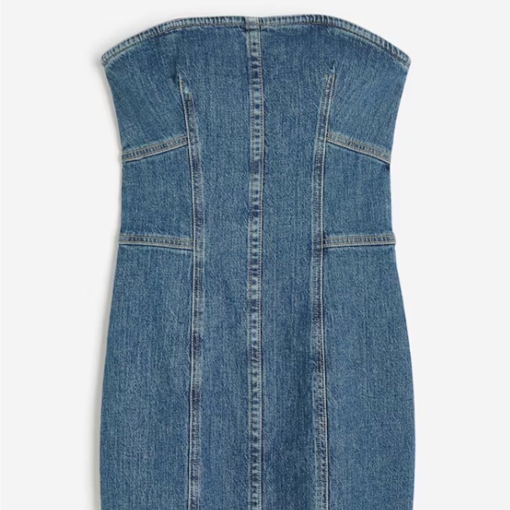 H&M Denim Bandeau Dress